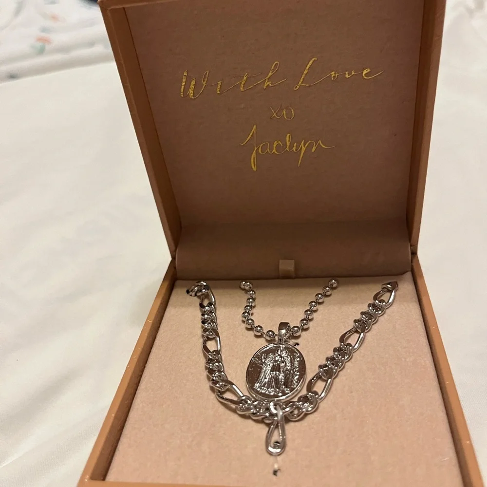 Jaclyn Roxanne Dual Chain Necklace - Picture 5 of 6